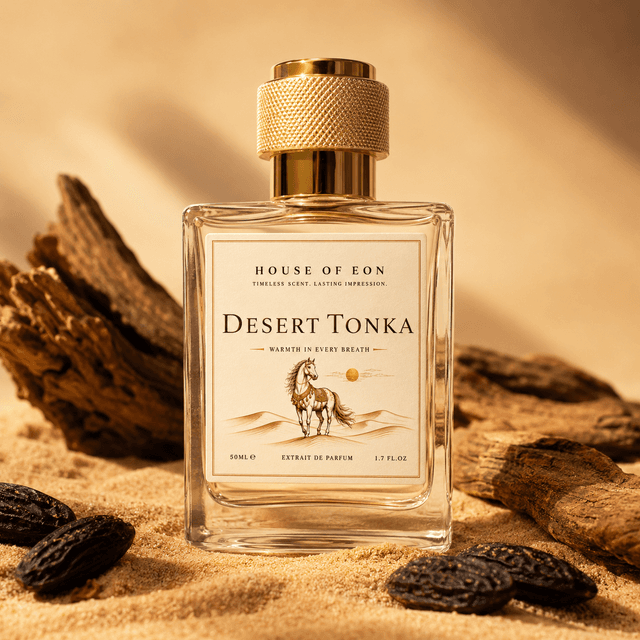 Desert Tonka full-size bottle, shown as a fragrance reference