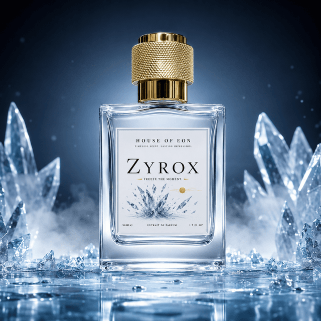 Zyrox full-size bottle, shown as a fragrance reference